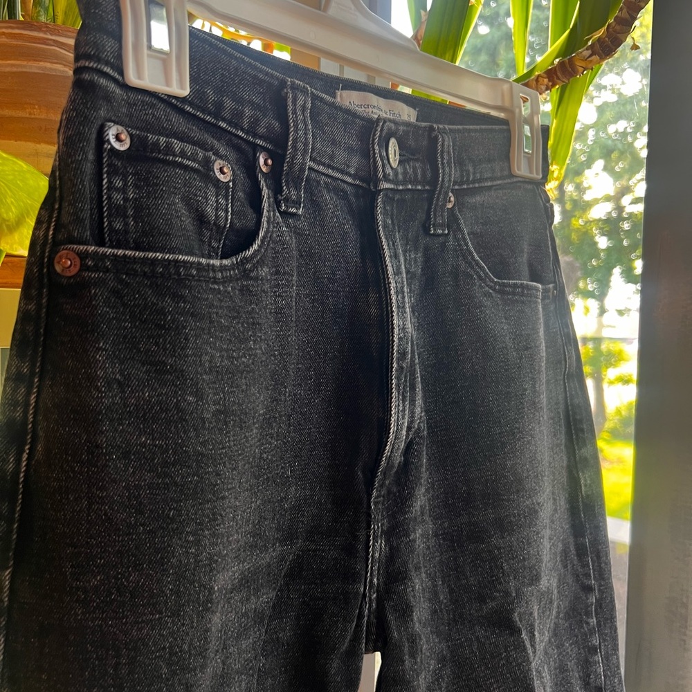 Abercrombie & Fitch Faded Black Jeans